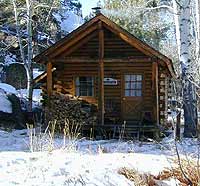 cabin in the mtns.
