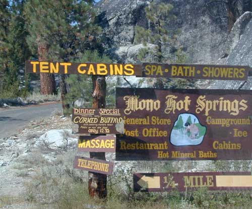 Mono Springs Sign