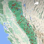 sierra map on GoogleMaps
