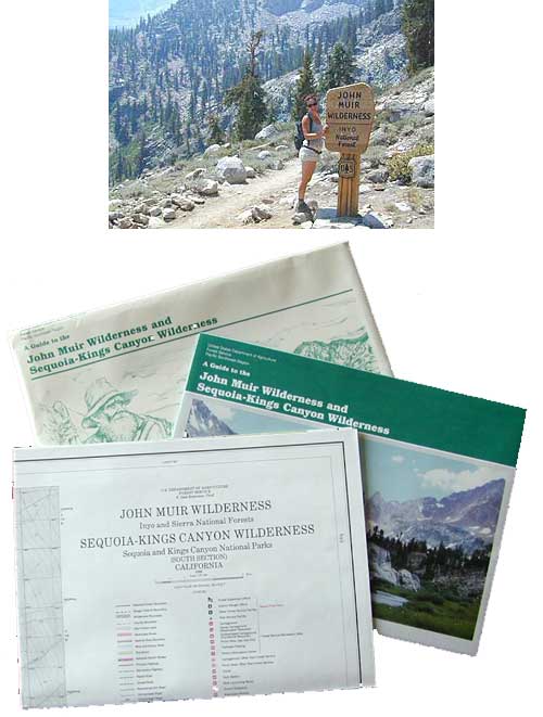 John Muir Wilderness / Kings Cyn Map